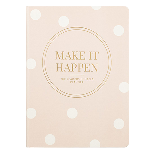 Make It Happen 12-Month Planner – Spotted Pink